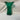 Jarrón de cristal Val Saint Lambert verde Bucarest Art & Antiques