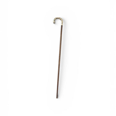 Bastón francés de madera y empuñadura de plata 800 Bucarest Art & Antiques