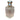 Botella de tocador francesa estilo Art Deco - cristal y plata