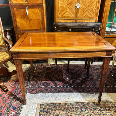 Mesa Francesa en caoba de volteo cubierta reversible principios s.XX