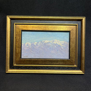 Alfredo Lobos Aránguiz - Óleo sobre tablilla ‘La cordillera’