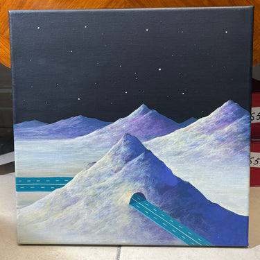 Matías Santa María - Óleo sobre tela ‘Carretera nocturna’