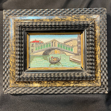 Micromosaico italiano 'Puente Rialto' circa 1920