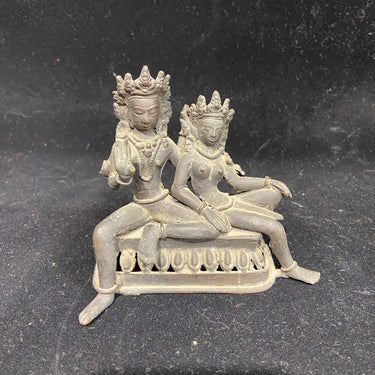Figura de bronce 'Shiva y Parvati'