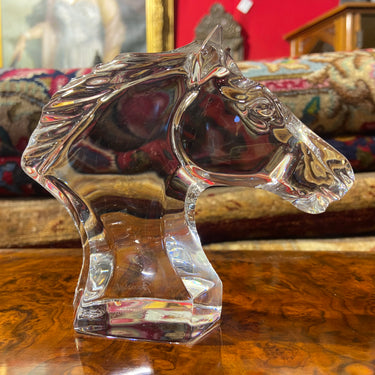 Figura de cristal Baccarat con forma de caballo años 60'