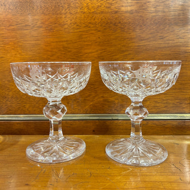 Juego de seis copas de champagne de cristal modelo Powerscourt