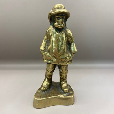 Figura de bronce 'Old Salt' (viejo lobo de mar) estadounidense de Peterson Brass