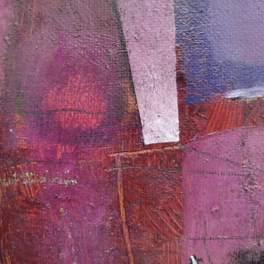 Bertini - Óleo sobre cartón 'Vaca sobre fondo fucsia' Bucarest Art & Antiques