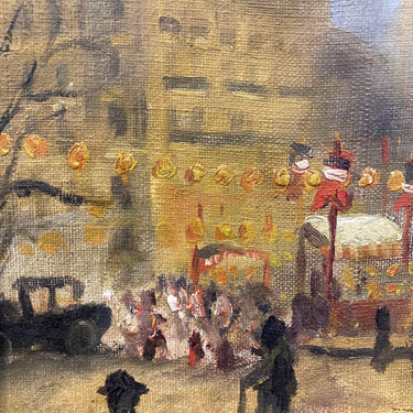 Camilo Mori - Óleo "Centro de Santiago" | Bucarest Art Gallery Consignación