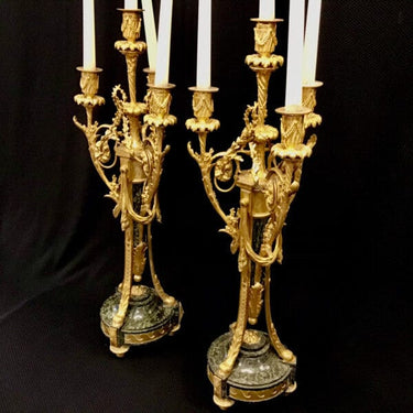 Candelabros Luis XV ormolú | Bucarest Art Gallery Bucarest Art & Antiques
