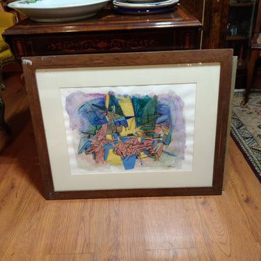 Claudia Collao - Acrílico sobre papel 'Abstracto' Bucarest Art & Antiques