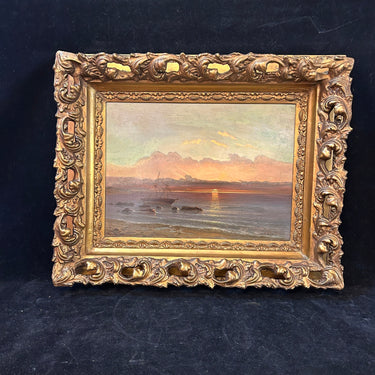 Desirée Chassin-Trubert - Óleo sobre tela ‘Atardecer silencioso’ Bucarest Art & Antiques