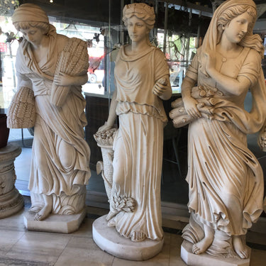 Escultura mármol - Las cuatro estaciones / verano | Bucarest Art Gallery Bucarest Art & Antiques