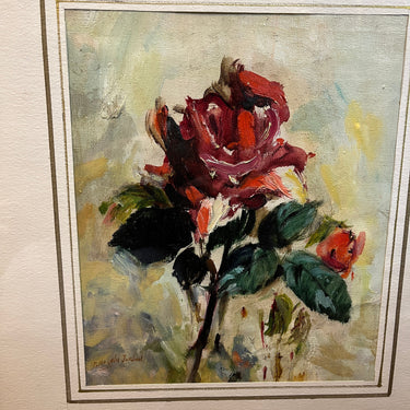 Fernando Morales Jordán - Óleo sobre tela 'Rosa' Bucarest Art & Antiques