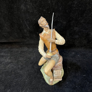 Figura de cerámica gres Lladró ‘El Quijote’ Bucarest Art & Antiques