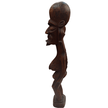 Figura Rapa Nui Moai Kava Kava tallado en madera Bucarest Art & Antiques