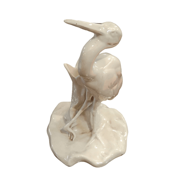 Figuras de porcelana Alemana Bavaria 'Grullas' Bucarest Art & Antiques