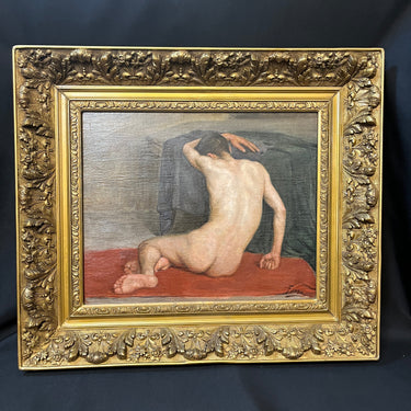 Fossa Calderón - Óleo sobre tela 'Hombre desnudo' Bucarest Art & Antiques