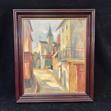 Gregorio de la Fuente - Óleo sobre tela 'Francia 48' Bucarest Art & Antiques