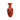Jarrón lacado en rojo chino paisaje Importación25