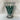 Jarrón teniers dodecágono de cristal tallado Val Saint Lambert verde esmeralda Bucarest Art & Antiques