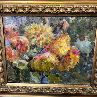 Juan Francisco González - Óleo sobre tela ‘Crisantemos’ Bucarest Art & Antiques