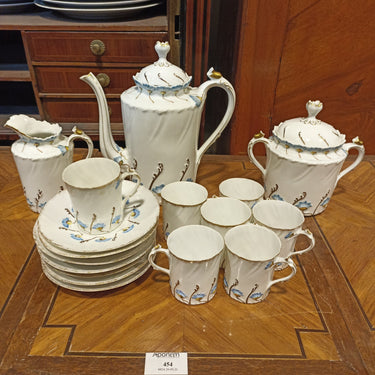 Juego de Café Porcelana Limoges Siete personas | Bucarest Art Gallery Bucarest Art & Antiques