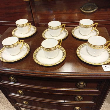Juego de Tazas de Café Seis Personas Limoges P. P. | Bucarest Art Gallery Bucarest Art & Antiques