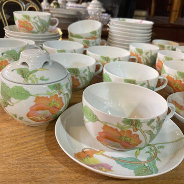 Juego de té y café francés para ocho personas de Limoges Georges Boyer | Bucarest Art Gallery Bucarest Art & Antiques