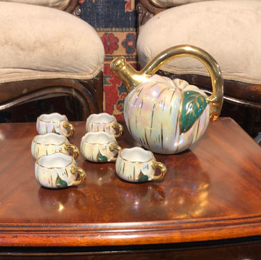 Licorera de porcelana calabaza para seis personas Berry-Limoges Bucarest Art & Antiques