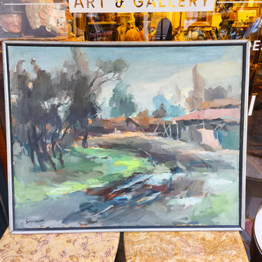 Manuel Gómez Hassan - Óleo sobre tela 'Cielo en Quilicura' Colección Exclusiva