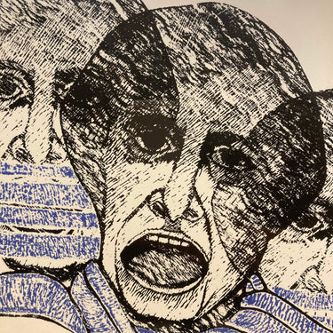 Teresa Gazitúa Serigrafía de los derechos humanos Bucarest Art & Antiques