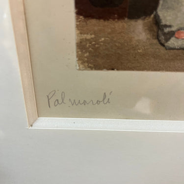 Vicente Palmaroli - Acuarela sobre papel ‘Mujer Romana’ Bucarest Art & Antiques