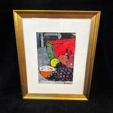 Vittorio Queirolo - Acrílico sobre papel 'Bodegón Frutal' Bucarest Art & Antiques